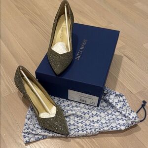 Sarah Flint Women's Glitter Pumps - Black